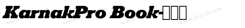 KarnakPro Book字体转换
